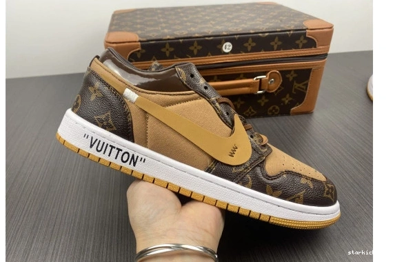 JORDAN AIR Low 1 CASE) -LouiV Top (WITH O-W WHITE-LouiV 0412